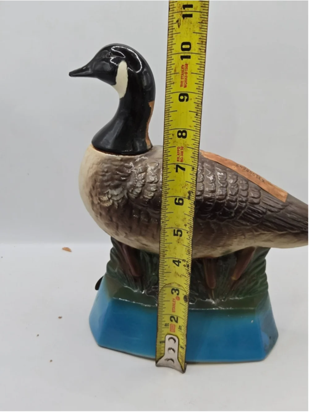 Vintage 1975 Ezra Brooks Canadian Honker Goose Whiskey Decanter Empty No 185
